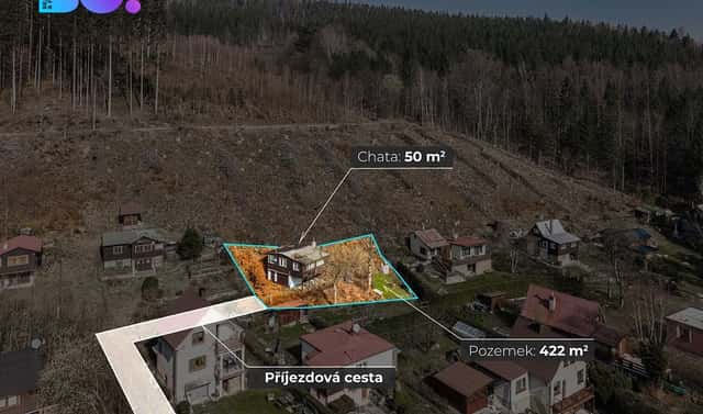 Prodej chaty/chalupy 50 m² s pozemkem 422 m², Krásná, okres Frýdek-Místek