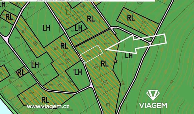 Prodej zahrady 446 m², Krňany, okres Benešov