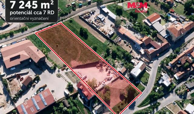Prodej stavebního pozemku 7 245 m², Holubice, okres Vyškov
