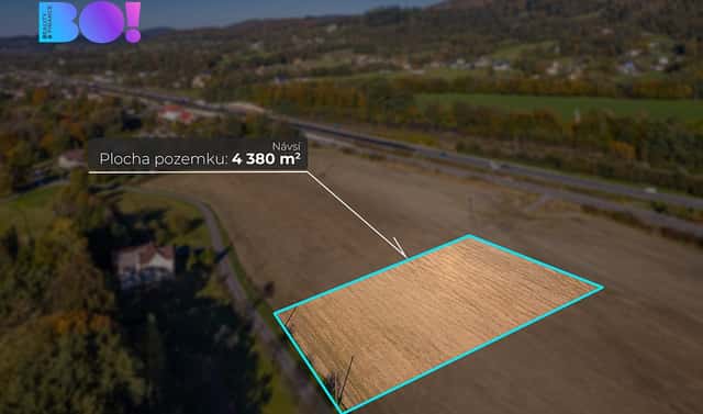 Prodej komerčního pozemku 4 380 m², Návsí, okres Frýdek-Místek