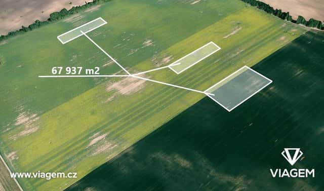 Prodej pole 1 415 m², Hrušky, okres Břeclav