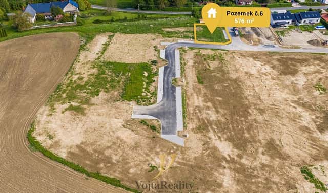 Prodej stavebního pozemku 576 m², Komárov, okres Olomouc