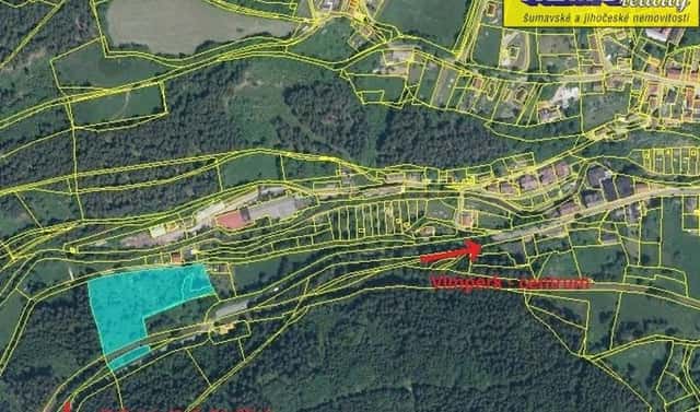 Prodej zahrady 11 552 m², Vimperk, okres Prachatice