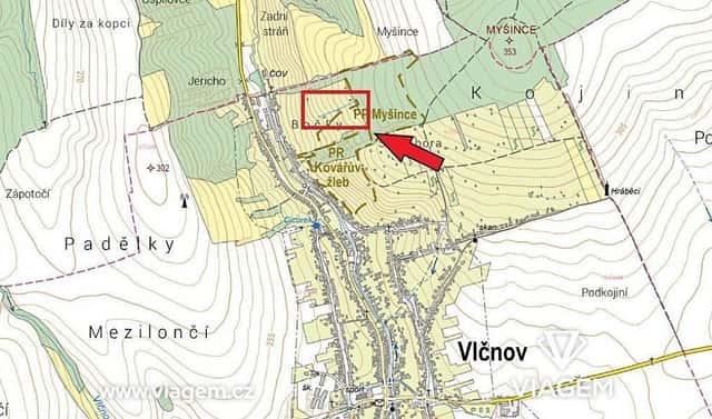 Prodej zahrady 559 m², Vlčnov, okres Uherské Hradiště