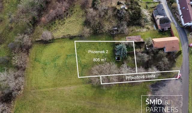 Prodej stavebního pozemku 805 m², Křesetice, okres Kutná Hora