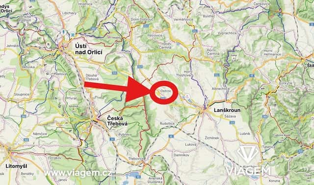 Prodej stavebního pozemku 494 m², Ostrov, okres Ústí nad Orlicí