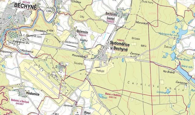 Prodej pole 5 575 m², Sudoměřice u Bechyně, okres Tábor