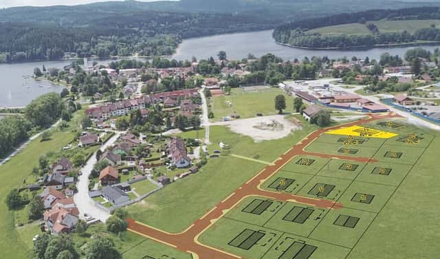 Prodej stavebního pozemku 849 m², Frymburk, okres Český Krumlov