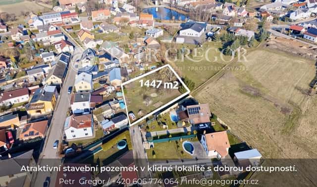 Prodej stavebního pozemku 1 447 m², Mnichovo Hradiště, okres Mladá Boleslav