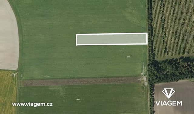 Prodej pole 1 236 m², Dvory, okres Nymburk