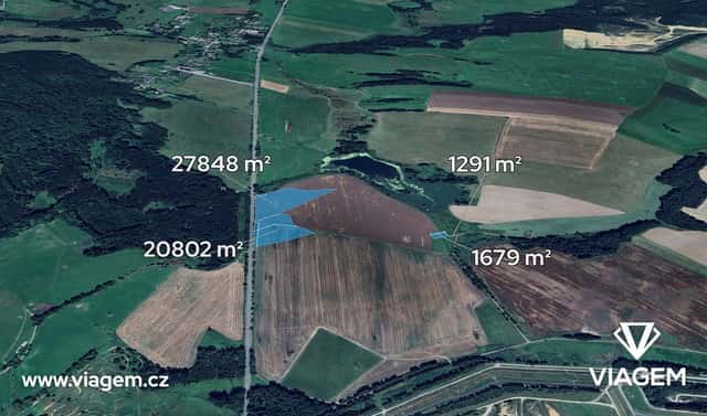 Prodej pole 10 065 m², Brniště, okres Česká Lípa