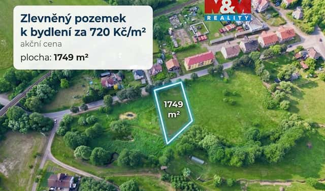 Prodej stavebního pozemku 1 747 m², Meziměstí, okres Náchod