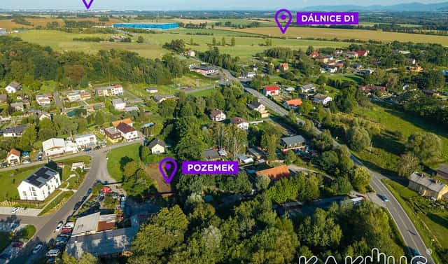 Prodej stavebního pozemku 982 m², Bravantice, okres Nový Jičín