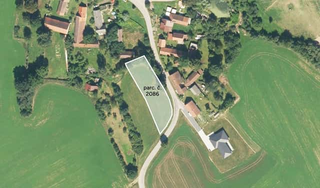 Prodej stavebního pozemku 420 m², Křešín, okres Pelhřimov