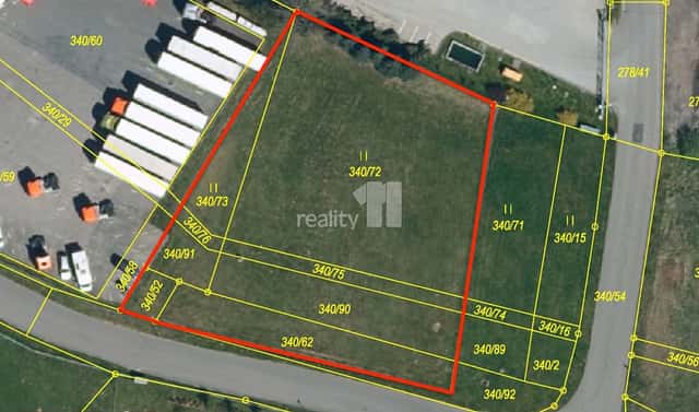 Prodej komerčního pozemku 2 833 m², Průmyslová, Jiřice, okres Pelhřimov