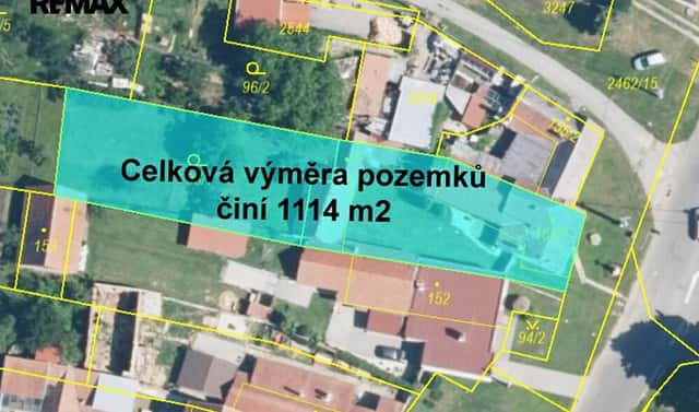 Prodej stavebního pozemku 1 114 m², Moravany, okres Hodonín