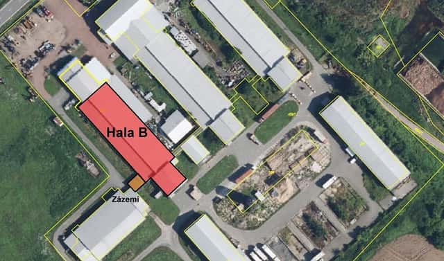 Pronájem skladovacích prostor 1 611 m², Holohlavy, okres Hradec Králové