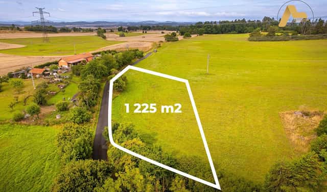 Prodej stavebního pozemku 1 225 m², Předotice – Třebkov, okres Písek