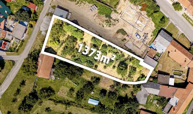 Prodej stavebního pozemku 1 373 m², Vitčice, okres Prostějov