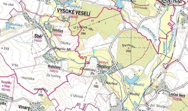Prodej pole 18 591 m², Smidary – Chotělice, okres Hradec Králové