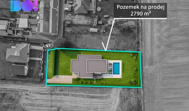 Prodej stavebního pozemku 2 790 m², Polkovice, okres Přerov