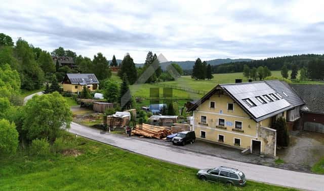 Prodej domu 500 m² s pozemkem 2 856 m², Vyšší Brod – Hrudkov, okres Český Krumlov