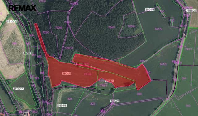 Prodej pole 49 428 m², Počepice, okres Příbram