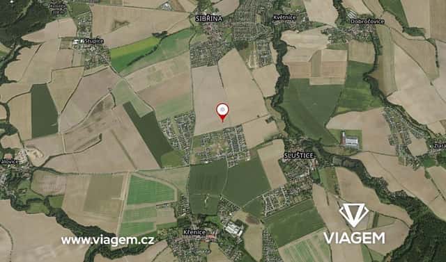 Prodej pole 3 857 m², Sibřina, okres Praha-východ