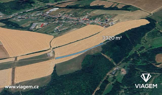 Prodej pole 3 320 m², Částkov, okres Uherské Hradiště