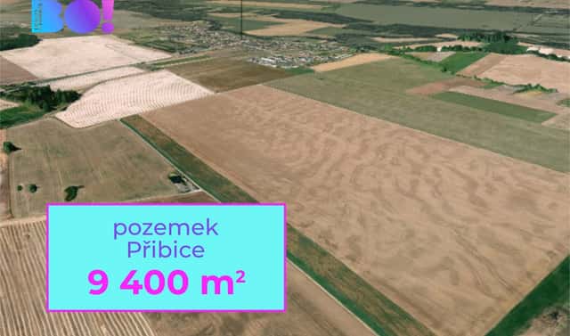 Prodej pole 9 400 m², Přibice, okres Brno-venkov