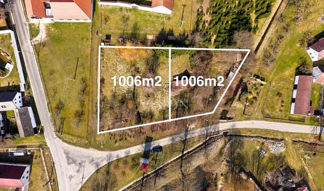 Prodej stavebního pozemku 1 006 m², Vydří, okres Jindřichův Hradec