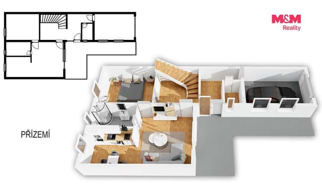 Prodej domu 122 m² s pozemkem 352 m², Kosova Hora, okres Příbram
