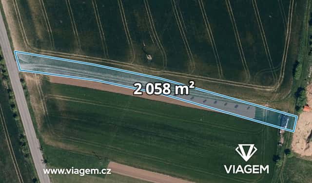 Prodej pole 1 286 m², Dobrkovice, okres Zlín