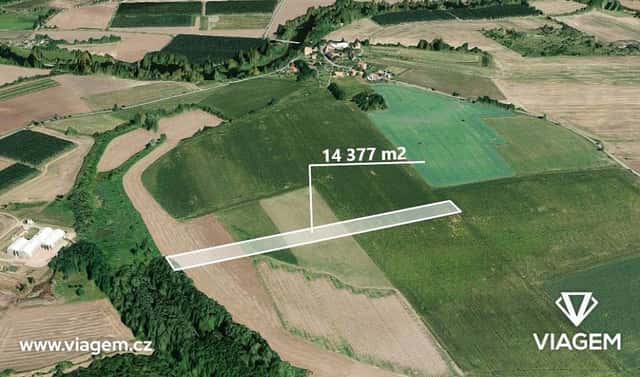 Prodej pole 2 396 m², Postoloprty, okres Louny