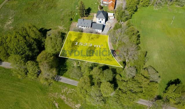 Prodej stavebního pozemku 1 523 m², Horní Planá – Bližší Lhota, okres Český Krumlov