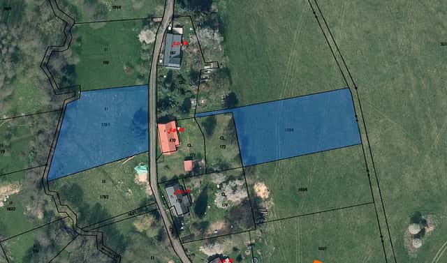 Prodej pole 1 380 m², Chřibská, okres Děčín