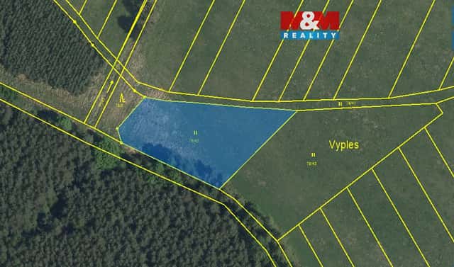 Prodej louky 2 187 m², Kladruby nad Labem – Kolesa, okres Pardubice