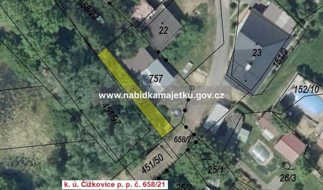 Prodej pozemku 70 m², Čížkovice, okres Litoměřice