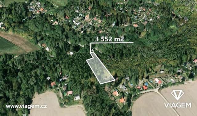 Prodej zahrady 3 552 m², Chyňava, okres Beroun