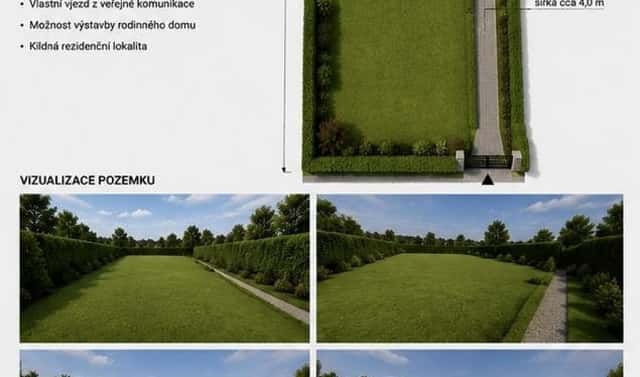 Prodej stavebního pozemku 1 900 m², Kozomín, okres Mělník