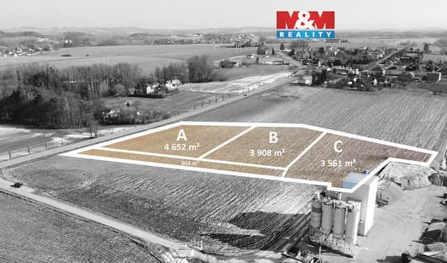 Prodej komerčního pozemku 3 908 m², Vojkovice, okres Frýdek-Místek