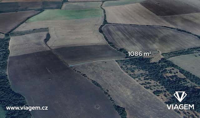 Prodej pole 1 086 m², Kněždub, okres Hodonín