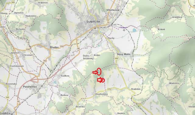 Prodej lesa 1 463 m², Dlouhomilov, okres Šumperk