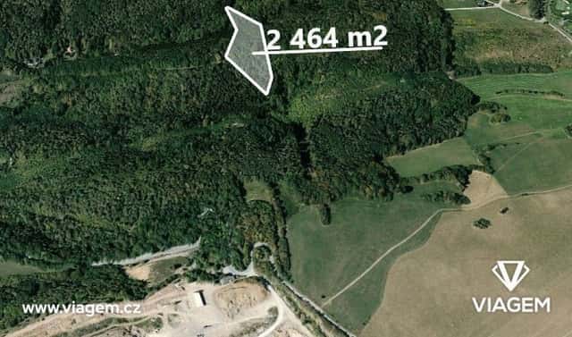 Prodej lesa 2 464 m², Loděnice, okres Beroun