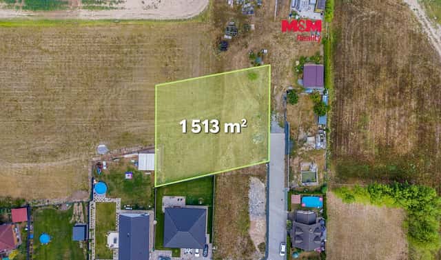 Prodej stavebního pozemku 1 513 m², Kovanice, okres Nymburk