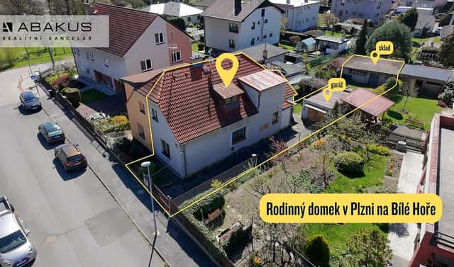 Prodej domu 90 m² s pozemkem 290 m², Nad Řekou, Plzeň – Bolevec, okres Plzeň-město