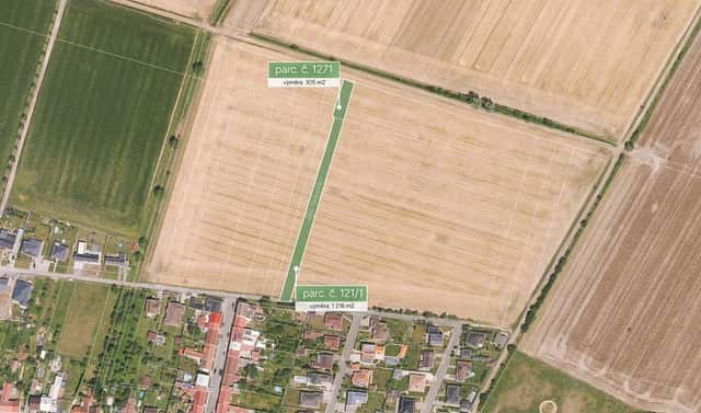 Prodej stavebního pozemku 1 521 m², Martinice, okres Kroměříž