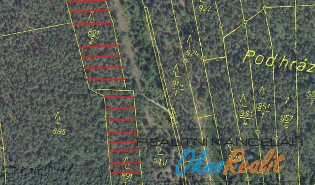Prodej lesa 15 009 m², Kostelní Lhota, okres Nymburk