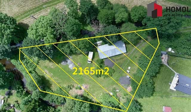 Prodej stavebního pozemku 2 165 m², Malá Morávka, okres Bruntál