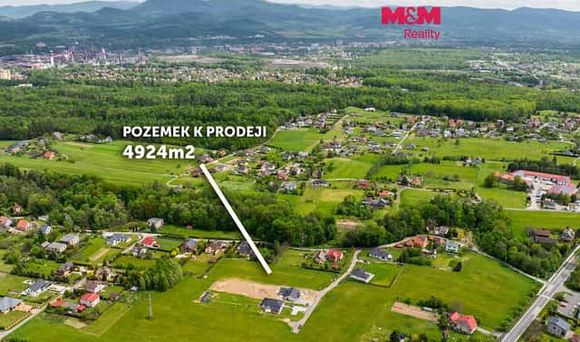 Prodej stavebního pozemku 4 924 m², Třinec – Nebory, okres Frýdek-Místek